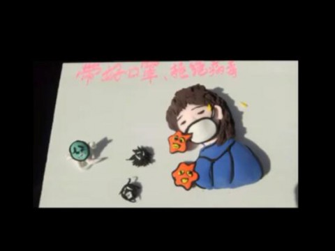 众志成城，抗击疫情～米佳老师面塑作品