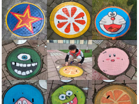 “美好校园，‘井’上添花”涂鸦活动